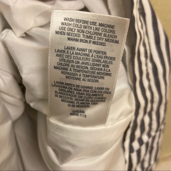 Carters blue white stripe dress size 24mo - Picture 7 of 7